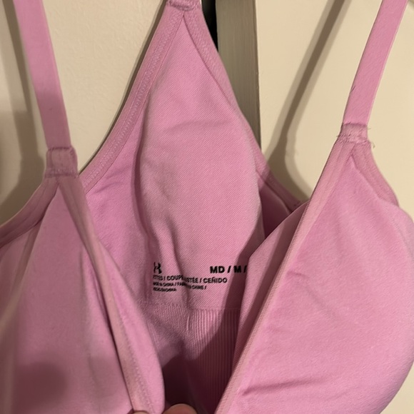 Under Armour Pink Strappy Sports Bra - Picture 3 of 5